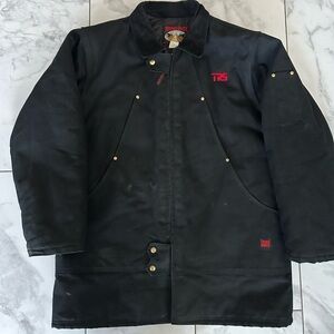 Vintage Tough Duck Hydro Parka Quilt Lined Chore Coat Jacket
